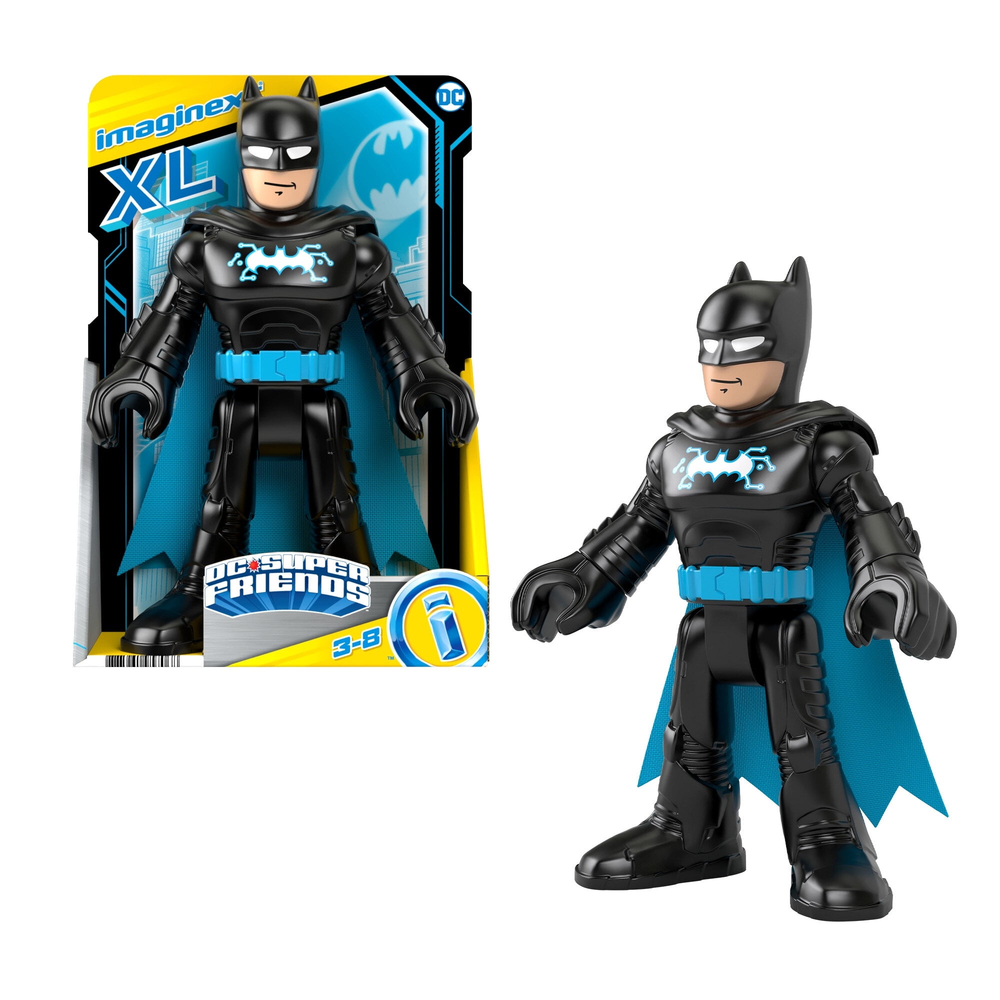 Imaginext DC Super Friends Batman XL Figure Bat Tech Blue Walmart