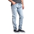 thumbnail image 4 of Men's Skinny Fit Stretch Raw Denim Jeans, Up To 42W, 4 of 5