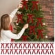 thumbnail image 1 of Lazos de terciopelo para árbol de Navidad | Juego de 24 lazos decorativos para coronas, guirnaldas y envoltorios de regalos | Accesorios festivos para la decoración del hogar, 1 of 5