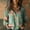 Green, variant on Xunmmm Womens Button Down Shirts Vintage Boho Tops Floral Print Long Sleeve Ethnic Blouses Casual Loose Tunics Top Wine
