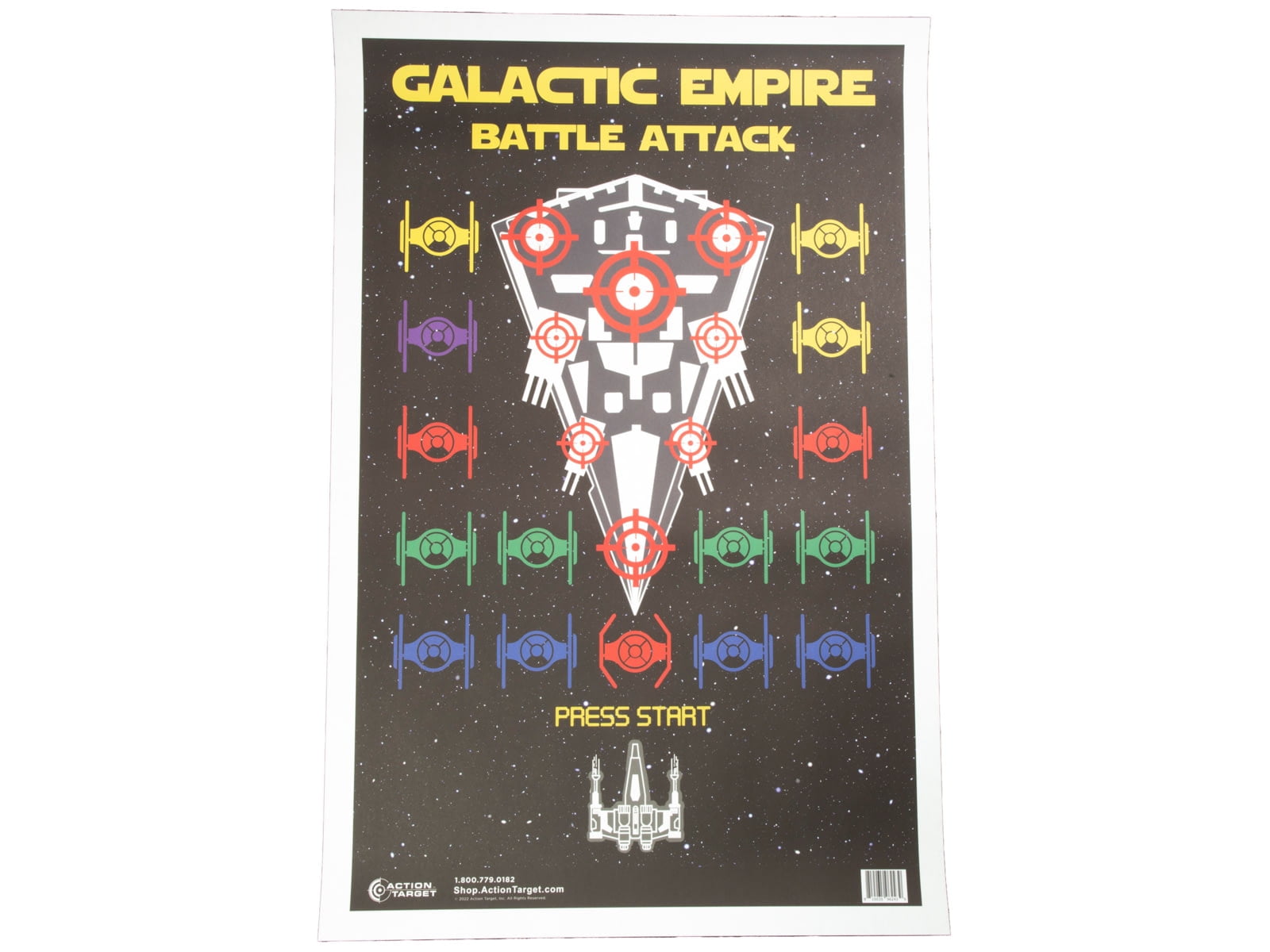 Action Target Galactic Empire Battle Attack Tagret, 100 Pack, 23in x 35in, GS-GB