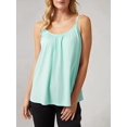 thumbnail image 4 of Plus Size Tank Tops for Women Loose Spaghetti Strap Tunic Blouses Emerald Green 4XL, 4 of 7