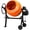 Orange, variant on Rvchic 5.3 Cu.Ft Heavy Duty Cement Mixer, Portable Power Electric Concrete Mixer with Wheels and Stand, for Mortar, Stucco and Fodder,140L,Orange