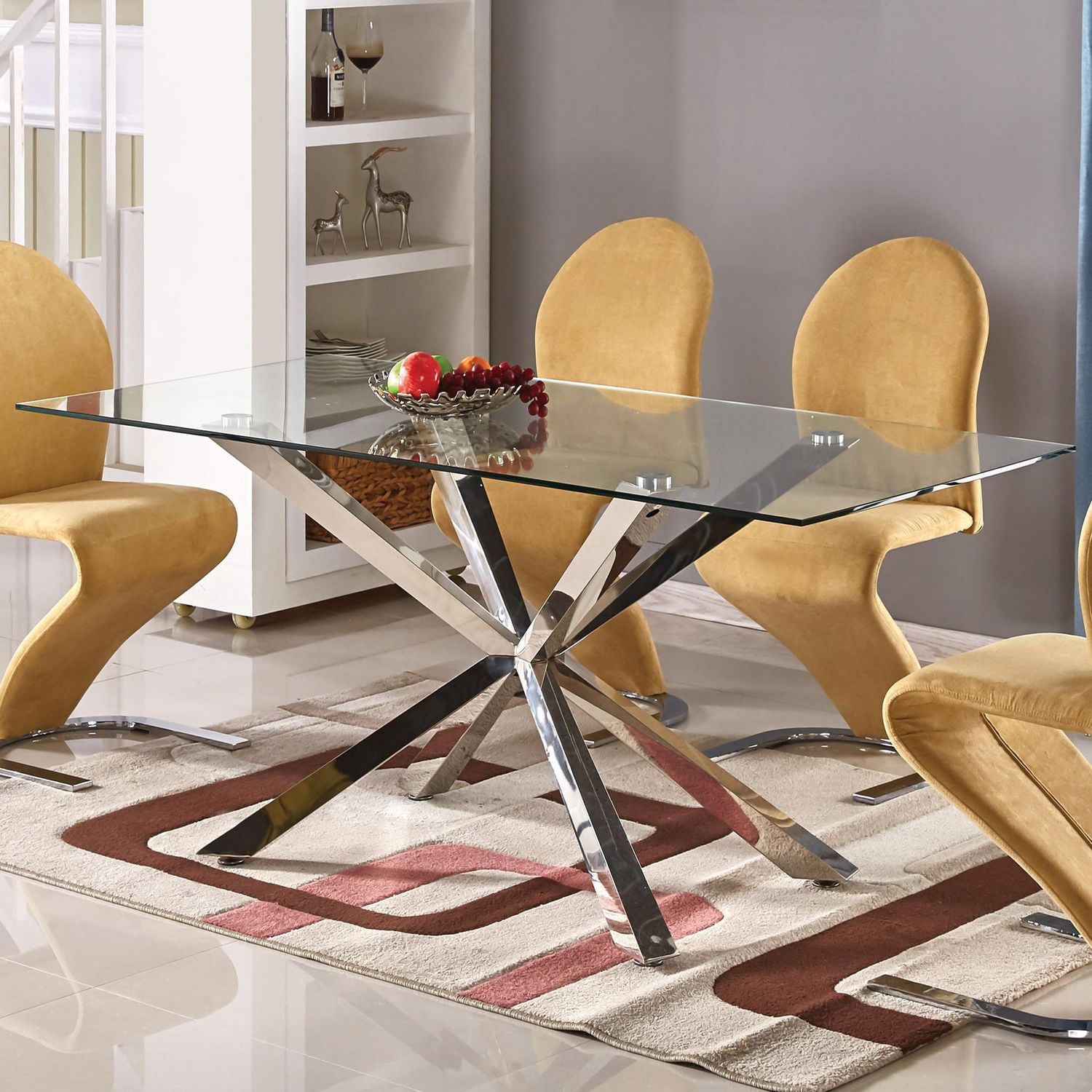 Canadian Lorenzo Dining Table Silver 80