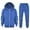 Sky Blue, variant on Toddler Girls' Outfits Kids Long Sleeve Hooded Zip Up Pullover And Jogger Pants Casual Athletic Outfit For Fall Winter Playwear Casual Sweatsuits Sets 4-5 Years