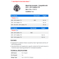 thumbnail image 2 of Wheel Hub Assembly - Compatible with 2010 - 2019 Cadillac CTS 2011 2012 2013 2014 2015 2016 2017 2018, 2 of 2