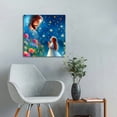 thumbnail image 5 of Jesus and Girl wall art decor Christian wall art, Jesus Canvas Wall Art Print ，Jesus Decorations Religious Christian Gifts for Church Prayer Room Living Room Home Decor Gift Wooden Framed, 5 of 5