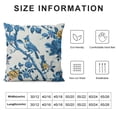 thumbnail image 6 of Nawypu Blue and White Chinoiserie Pillow Cover 2pcs Set of 2 Navy Blue Watercolor Spring Flower Bird Decorative Pillow Covers Vintage Floral Cushion Cover for Home Couch Sofa Bedding White, 6 of 6