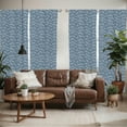 thumbnail image 2 of Ambesonne Dragonfly Window Curtains, Japanese Style Nature, Each 28" W x 63" L, Slate Blue White, 2 of 5