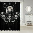 thumbnail image 2 of Death Moth Shower Curtain for Adult Gothic Style Bath Curtain Galaxy Starry Sky Bathroom Decor Boho Exotic Themed Waterproof Curtain Farm Moth Decor Shower Curtain,72" W x 84" L, 2 of 5
