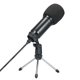 thumbnail image 1 of Micrófono USB 850 con captación omnidireccional de 360°, incluye trípode y cubierta de espuma, ideal para transmisiones en vivo, podcasts y grabaciones individuales, color negro., 1 of 6