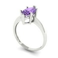 thumbnail image 2 of Clara Pucci 14K White Gold 1.5ct Alexandrite Solitaire Ring for Women, 2 of 7