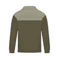 thumbnail image 4 of IYTR Mens Sweatshirts Vintage Pattern Western Sweatshirt Fall/Winter Fashion Solid Color Long Sleeve Sweatshirts Casual Zipper Stand-Up Collar Army Green XL, 4 of 4