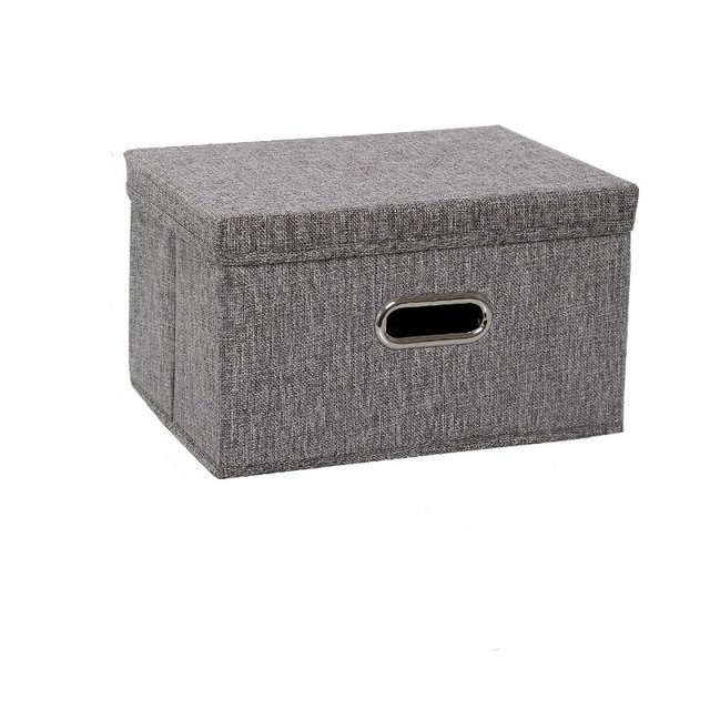 cajas organizadoras con tapa,Dos cajas Contenedores de almacenamiento plegables Cubos Cajas con tapa - Caja de almacenamiento Cubo Cesta Organizador de armario con asas para armario Dormitorio XianweiShao 9024719125206