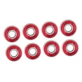 thumbnail image 2 of 8pcs Rodamiento de Patineta Zulema 608RS Abec 11 con Espaciador Rojo, 2 of 7