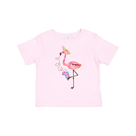 Inktastic Cute Summer Flamingo Boys or Girls Toddler T-Shirt
