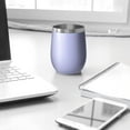 thumbnail image 3 of Modern 12oz Stainless Steel Insulated Wine Tumbler with Lid and Straw – Double Wall Vacuum Mug for Hot & Cold Drinks, 304 Steel Interior, Sweat-Free Design, 3 of 5