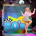 thumbnail image 4 of 3.74 ft 80's Cardboard Stand up Cutout Life Size Retro 1980's Theme Party Decoration 80s Music Party Photo Prop Standup Back to The 80s Backdrops for 1980s Retro Rock Hippie Neon Supplies, 4 of 7
