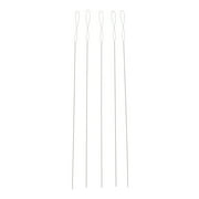 Angle View: 5 pieces bead needle collapsible big eye jewelry tools 0.4mm
