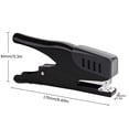thumbnail image 2 of BIMZUC Handheld Stapler Heavy Duty Office Stapler 20 Sheet Capacity Less Effort Support 24/6 Or 26/6 Staple Sizes Black, 2 of 9