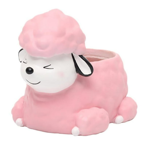 Winter Savings! Creative Cartoon Dogs Flower Vase Puppy Resin Planter for Succulents Cute Corgi Mini Flower Pot Desktop Pot Garden Bonsai for Home Garden Decoration