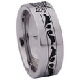 thumbnail image 3 of Maple Leaf Tungsten Carbide Ring, 3 of 9
