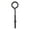 Multi-color, variant on Wright 1/4 in. X 4 in. L Black Steel Eyebolt Nut Included
