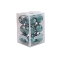 thumbnail image 1 of Bewildely Paquete de 12 bolas de Navidad decoración de ambientes de árbol adornos de vacaciones al aire libre Bar Hotel plástico reutilizable Kits de decoración para fiestas Verde, 1 of 6