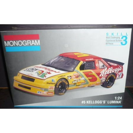 - #2974 Terry Labonte #5 Kelloggs Lumina 1/24 Scale Plastic Model Kit, Skill Level 3 ,For ages 12 and up By Monogram
