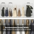 thumbnail image 6 of Purse Organizer for Closet Shelf, Adjustable Purse Storage Organizer, Shelf Dividers Handbag Organizers for Closets, Purse Dividers for Closet Purse Organizers and Storage (10 Divider), White, 6 of 6