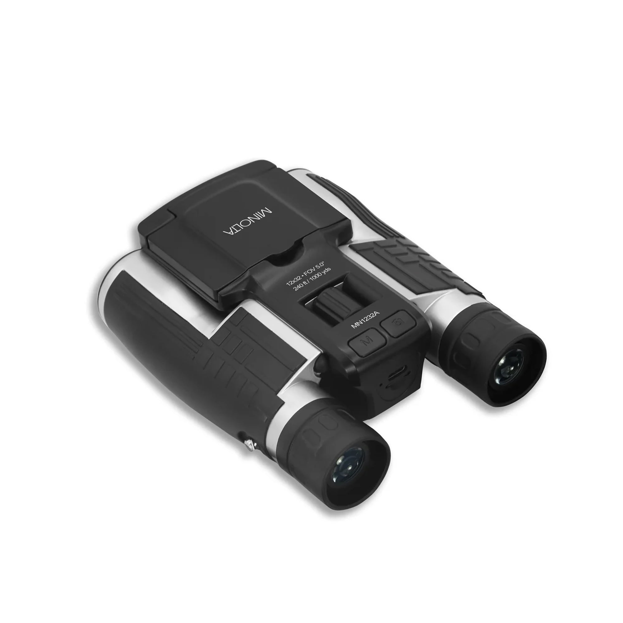 Minolta 12x32 Digital Binoculars - 4K UHD Video Camera, 48MP Photo Capture, 8X Digital Zoom, IPS Anti-Glare Screen, Fog-Resistant Optics, Compact, Ideal for Birdwatching & Travel Hunting + Harness