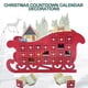 thumbnail image 4 of 24 Day Red Sled Shape Christmas Countdown Calendar Stylish Desktop Crafts Decor for Home Bedroom, 4 of 5