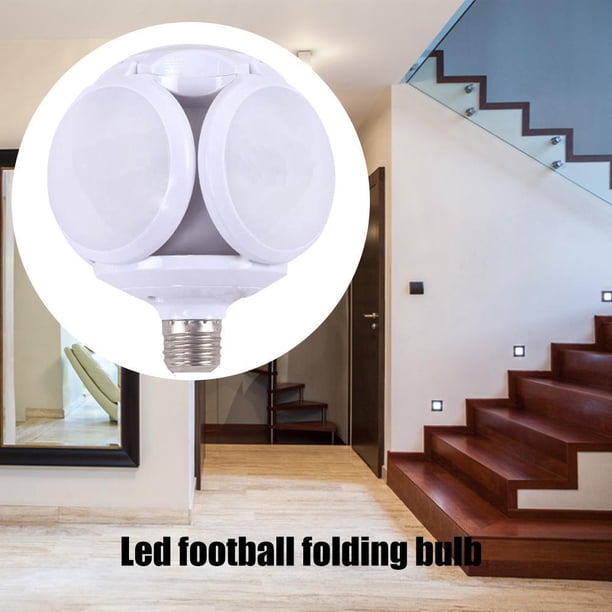 Mini bombilla LED de fútbol, bombillas plegables con aspas de ventilador plegables (90mm/110V) Wdftyju Para estrenar