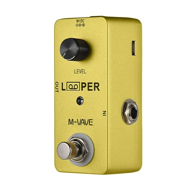 Pedal de efectos LOOPER Mini bucle de guitarra Pedal de efecto de bucle de guitarra eléctrica Max. 5 minutos de tiempo de grabación Overdubs ilimitados Full Metal Shell M-VAVE Pedal de efectos