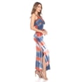 thumbnail image 3 of White Mark Robe Maxi Superposée Teinture sur Nœuds Kalea pour Femme, 3 of 5