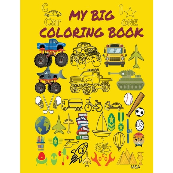 Coloring Book for Boys, (Paperback)