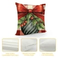 thumbnail image 4 of GOSMITH  Christmas Pillow Covers Red Pillow Covers Xmas Decorations Buffalo Bell Ball Merry Christmas Pillows Hello Winter Holiday Farmhouse Seasonal Throw Case Decor for Sofa Couch, 4 of 5