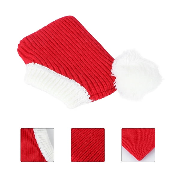 Tineasur Santa Hat For Dogs Red Pet Headdress 1Pcs Size Xs