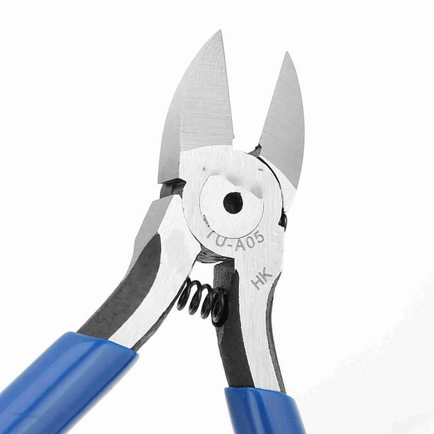 PinZas de Corte Lateral de 5 Pulgadas, Cortadores de Cables Eléctricos, Alicados Al Ras Con Ergonímico, Cuchillas de Acero Al Cromo Vanadio Para Doblar Y Cortar Cables