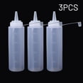 thumbnail image 3 of Distributeur de Condiments en Plastique Transparent 3 Pcs, Ketchup, Sauce Moutarde 8oz, 3 of 8