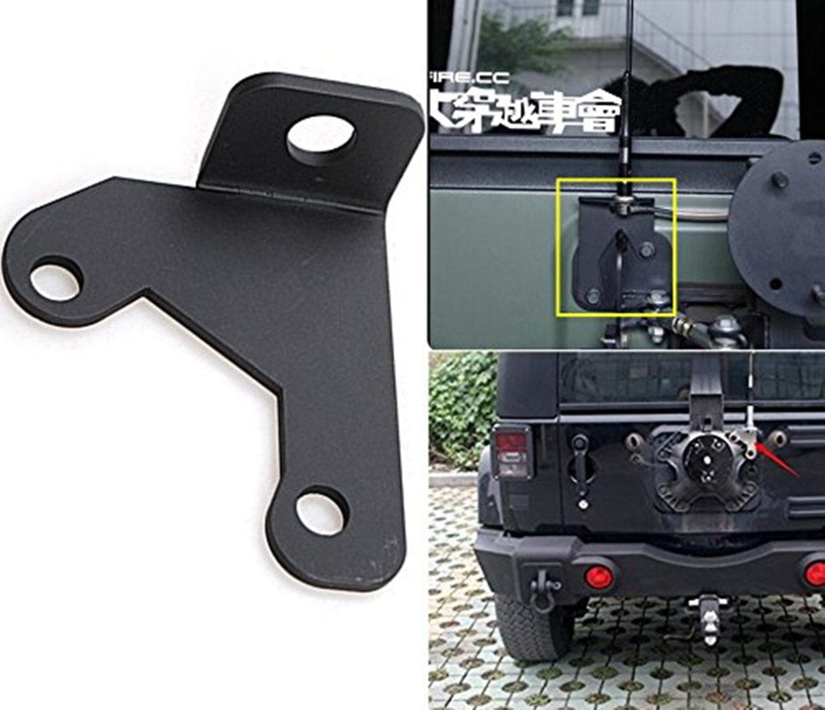 Jeep Spare Tire CB antenna mount For Jeep Wrangler Unlimited Rubicon