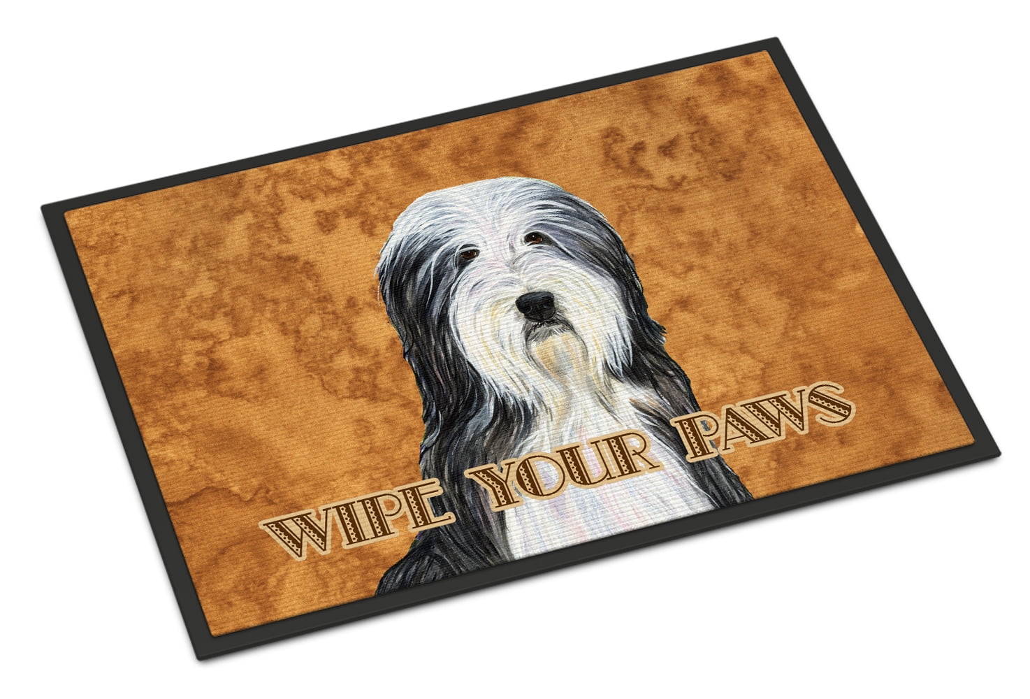 Bearded Collie Wipe your Paws Doormat by Caroline's Treasures