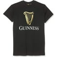 thumbnail image 3 of Guinness Classic Black T-Shirt for Men with an Irish Gold Harp Design 100% Cotton, 3 of 4