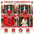 thumbnail image 5 of Qwtwty Christmas Porch Goose Clothes 23" Funny Porch Goose Costume for Yard Outdoor Patio Statue Christmas Holiday Decor, 5 of 9