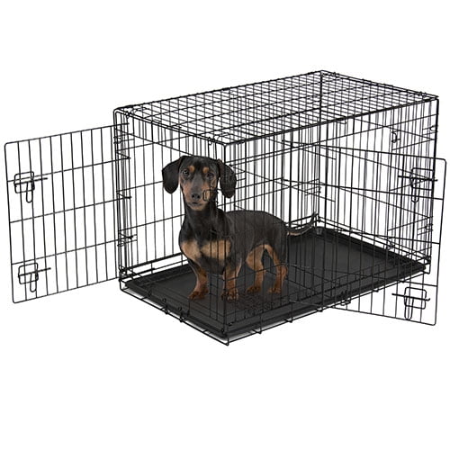 vibrant life two door dog training crate