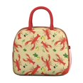 thumbnail image 2 of Lunch Bag Lunch Box for Women Reusable Insulated Lunch Bags,Water-Resistant Animal Red Lobster Cool Cooler Lunch Tote Bag, Large Capacity for Work Travel Picnic, 2 of 6