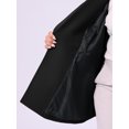 thumbnail image 5 of Agnes Orinda Women's Plus Size Coat Notch Double-Breasted Lapel Jacket Outwear Word Casual Coats with Pockets 1X Black, 5 of 6