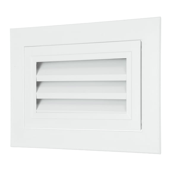Uxcell 6" x 10" Aluminum Gable Vent, 1Pcs Return Grille Gable Louver Air Vent with Screen Mesh Filter Removable Door for Sidewall Wall Ceiling Floor Attic Shed HVAC System, White