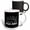 Multicolor, variant on 3drose, Three Adorable Cat Face Silhouettes. We Are All Mad Here. on Black, 11oz Magic Transforming Mug