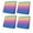 Multicolor, variant on Outdoor Patio Cushion Covers 4 Pack Purple Stripes Patio Chair Cushion Covers with Ties and Zipper Modern Abstract Stripes Waterproof Outdoor Seat Cushion Covers for Patio Furniture 24"x24"